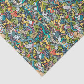 抽象美術医学アイコンパターン 薄葉紙 (詳細)