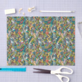 抽象美術医学アイコンパターン 薄葉紙 (クラフト)