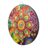 抽象美術163の投げ矢板 ダーツボード (正面右)