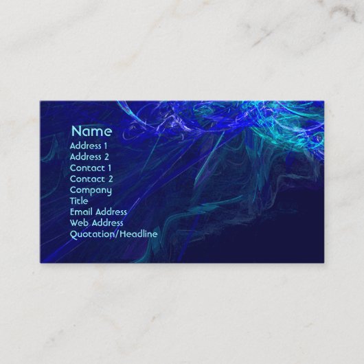 抽象美術2 名刺 (正面)