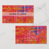 抽象美術4を絵を描く数々の色 名刺 (正面/裏面)