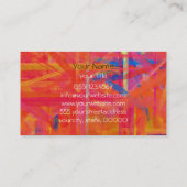 抽象美術4を絵を描く数々の色 名刺 (裏面)