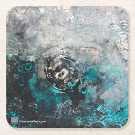 抽象美術 スクエアペーパーコースター