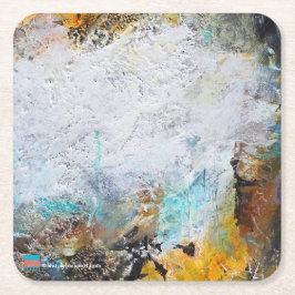 抽象美術 スクエアペーパーコースター