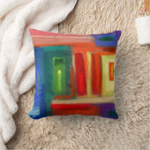 抽象美術、窓 クッション (ブランケット)