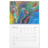 抽象自然カレンダ カレンダー (2月 2027)