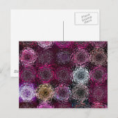 抽象花の模様 ポストカード (正面/裏面)