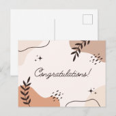 抽象芸術おめでとう ポストカード (正面/裏面)