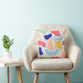 抽象芸術おもしろいモダンかわいい子供サマーシェイプ姿 クッション (椅子)