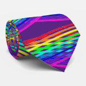 抽象芸術おもしろいレインボーカラー(紫あり) ネクタイ (ロール)