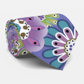 抽象芸術おもしろい漫画の花フローラキッズscanduav ネクタイ (ロール)
