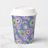 抽象芸術おもしろい漫画の花フローラキッズscanduav 紙コップ (左)