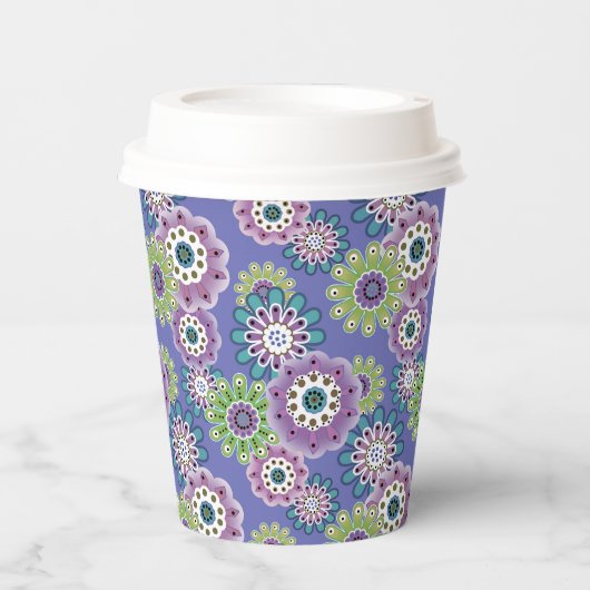 抽象芸術おもしろい漫画の花フローラキッズscanduav 紙コップ (正面)