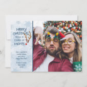 抽象芸術おもしろい赤鼻トナカイ – ミスフィットから シーズンカード (正面)