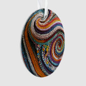 抽象芸術おもしろい オーナメント (正面)