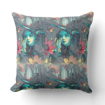 抽象芸術お洒落アートデザイン装飾用クッション