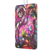 抽象芸術お洒落キティ猫フローラレッドグリーンピンク カーエアーフレッシュナー (左)