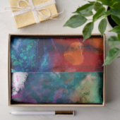 抽象芸術お洒落ドリーミーキティ猫デコップページ 薄葉紙 (ギフト)