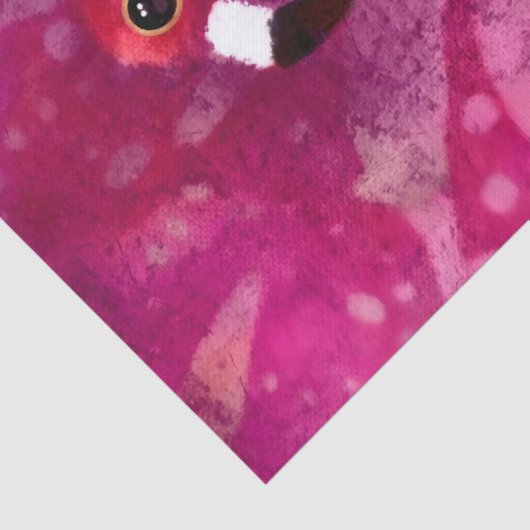 抽象芸術お洒落ピンクフラミンゴパーソナライズされた 薄葉紙 (詳細)