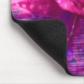 抽象芸術お洒落ピンクフラミンゴ熱帯性 マウスパッド (コーナー)