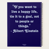 抽象芸術お洒落フクロウ大目ブルーパープル プランナー手帳 (裏面)