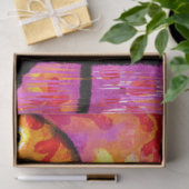 抽象芸術お洒落フラミンゴフローラの切り離し 薄葉紙 (ギフト)