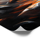 抽象芸術お洒落マッシュルームアート ポスター (角)