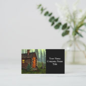 抽象芸術お洒落リトル狩りキャビン 名刺 (スタンド正面)