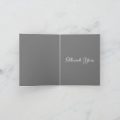 抽象芸術お洒落常緑樹 サンキューカード (内部)