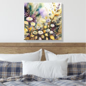 抽象芸術お洒落水彩園 キャンバスプリント (インサイチュ (寝室))