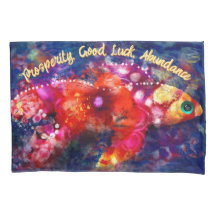 抽象芸術お洒落金魚パープルオレンジピンク