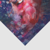 抽象芸術お洒落金魚パープルオレンジピンク 薄葉紙 (詳細)