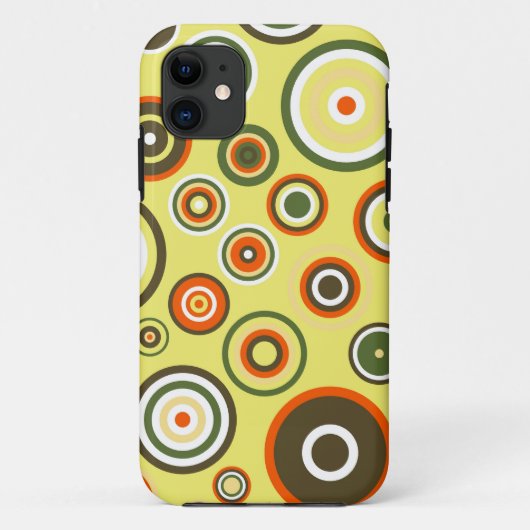 抽象芸術かわいい円 |カラフルヴィンテージ Case-Mate iPhoneケース (裏面)