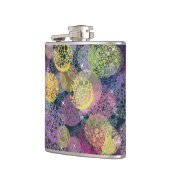 抽象芸術かわいい水玉模様サークル フラスク (左)