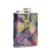 抽象芸術かわいい水玉模様サークル フラスク (右)