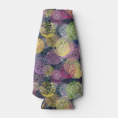 抽象芸術かわいい水玉模様サークル ボトルクーラー (正面)