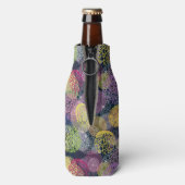 抽象芸術かわいい水玉模様サークル ボトルクーラー (ボトル裏面)