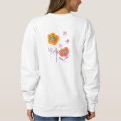 抽象芸術かわいらしアートを衣服 スウェットシャツ (裏面)