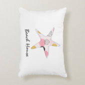 抽象芸術かわいらしスターフィッシュビーチハウス アクセントクッション (正面(垂直))