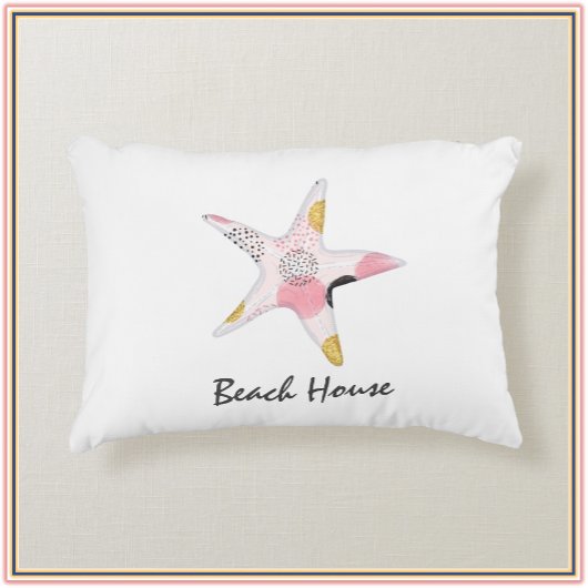 抽象芸術かわいらしスターフィッシュビーチハウス アクセントクッション