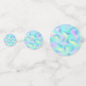 抽象芸術かわいらしパステルスワーズパターン コンフェッティ (裏面)