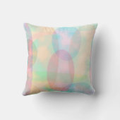 抽象芸術かわいらしパステルドリーミー楕円 クッション (裏面)