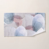 抽象芸術かわいらしパステル水彩形状型シャワーC バスタオルセット (ハンドタオル)