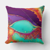 抽象芸術かわいらしビーチアート クッション (正面)