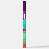 抽象芸術かわいらしビーチアート iPhoneケース (右側面)