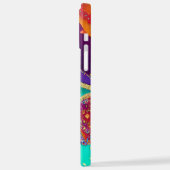 抽象芸術かわいらしビーチアート iPhoneケース (左側面)