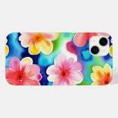 抽象芸術かわいらしフラワーパターンiPhone / iPadケース Case-Mate iPhoneケース (裏面 (横))