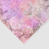 抽象芸術かわいらしフローラ水色デザイン 薄葉紙 (詳細)