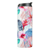 抽象芸術かわいらしフローラ・ディアアーモノグラムのト タンブラー (回転左)