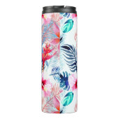 抽象芸術かわいらしフローラ・ディアアーモノグラムのト タンブラー (裏面)